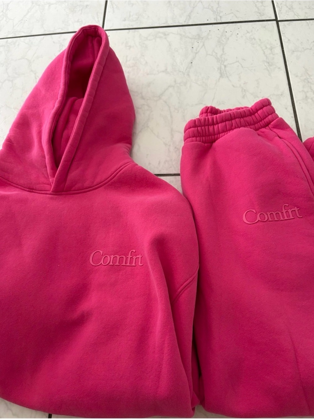 Women's Hot Pink Hoodie & Jogger Set